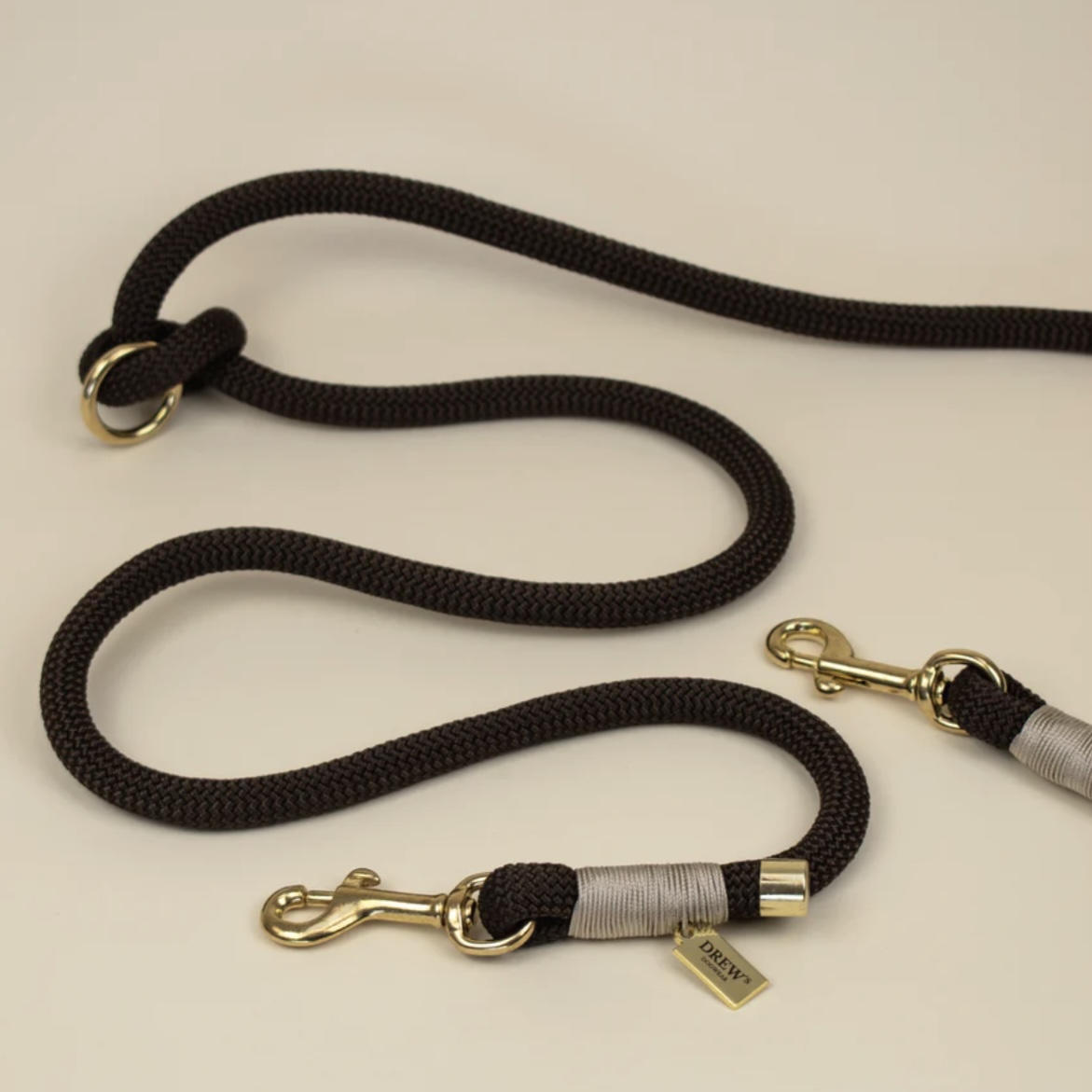 Drew’s Dogwear Vodítko pro psy espresso brown
