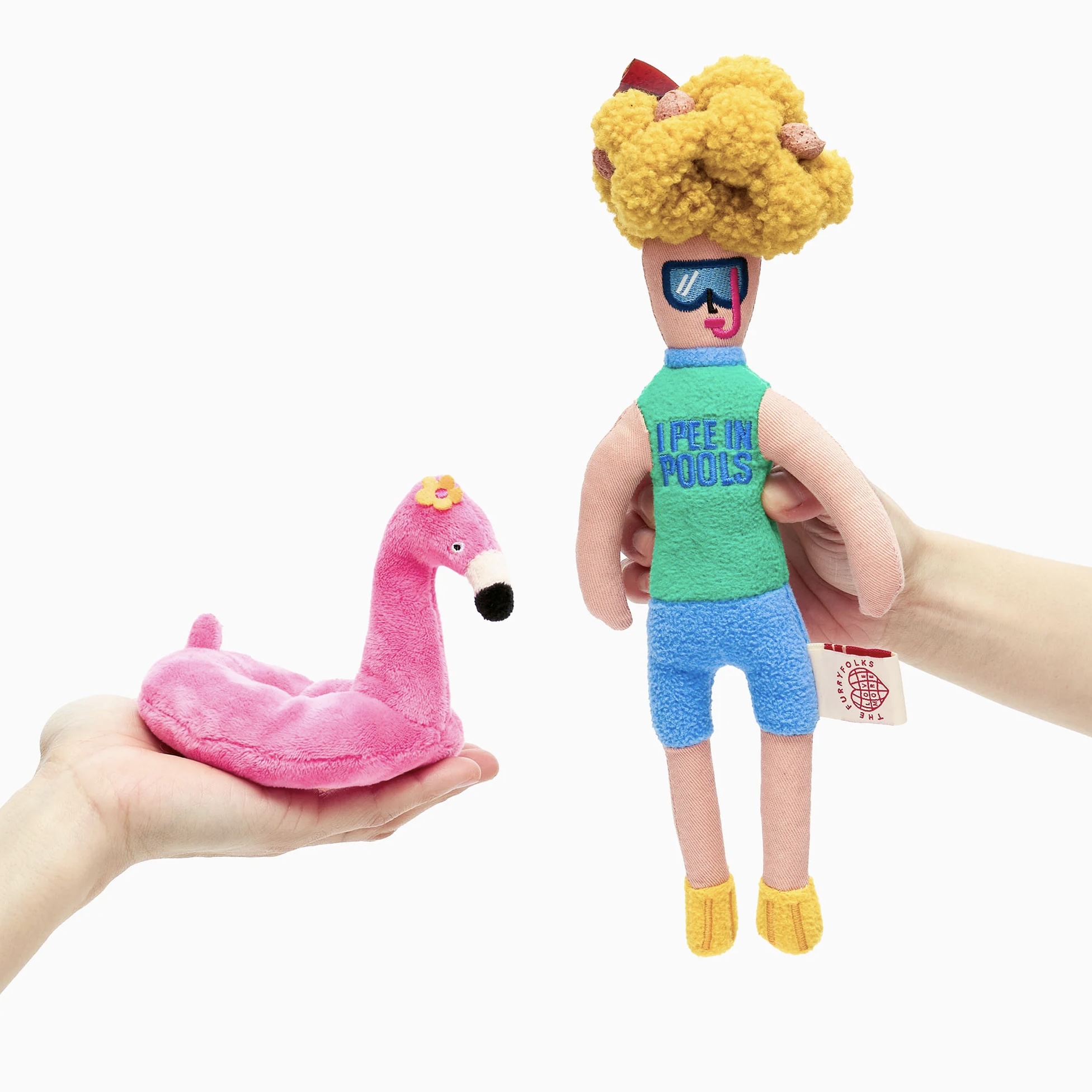 Furryfolks Interaktivní hračka pro psy Hooman Flamingo