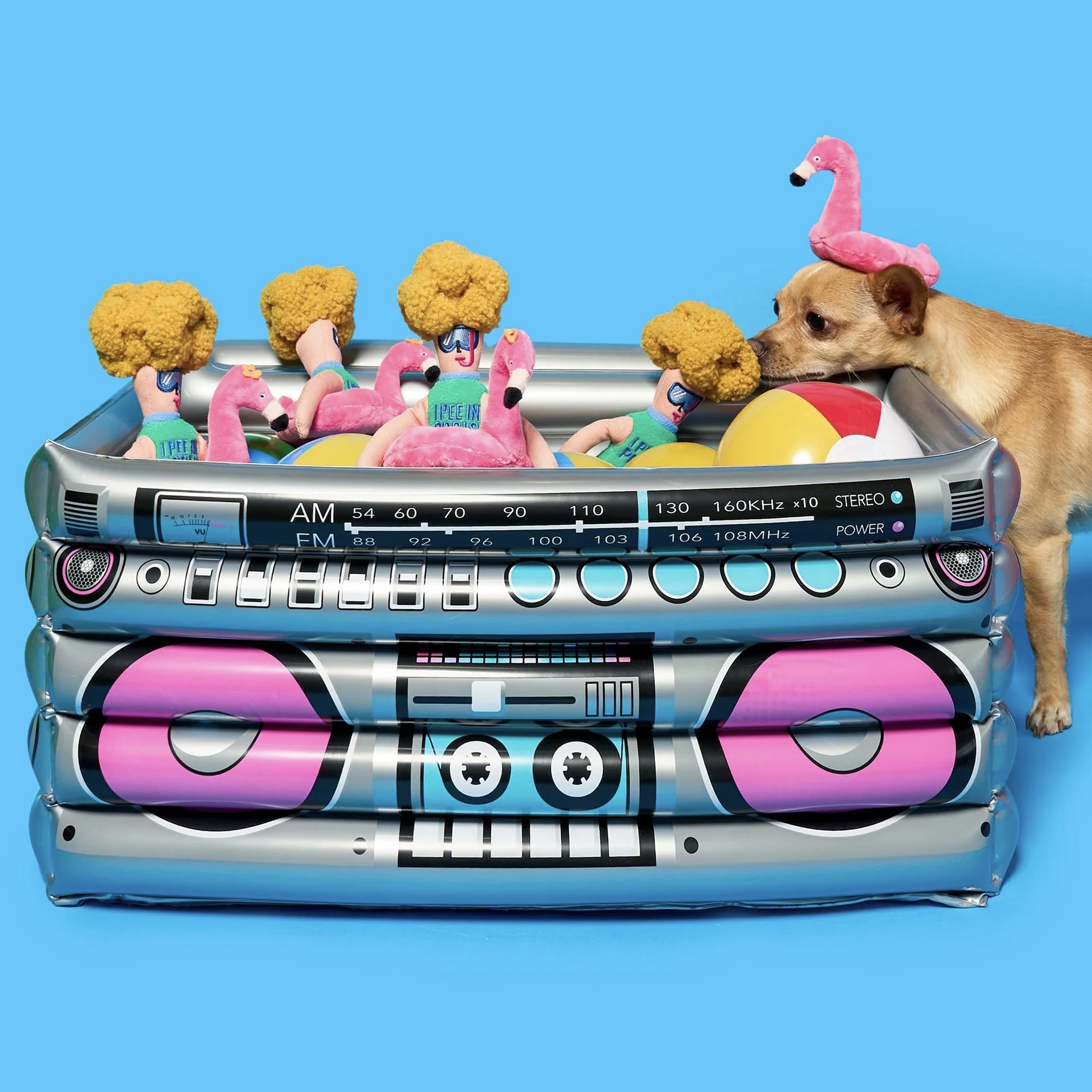 Furryfolks Interaktivní hračka pro psy Hooman Flamingo
