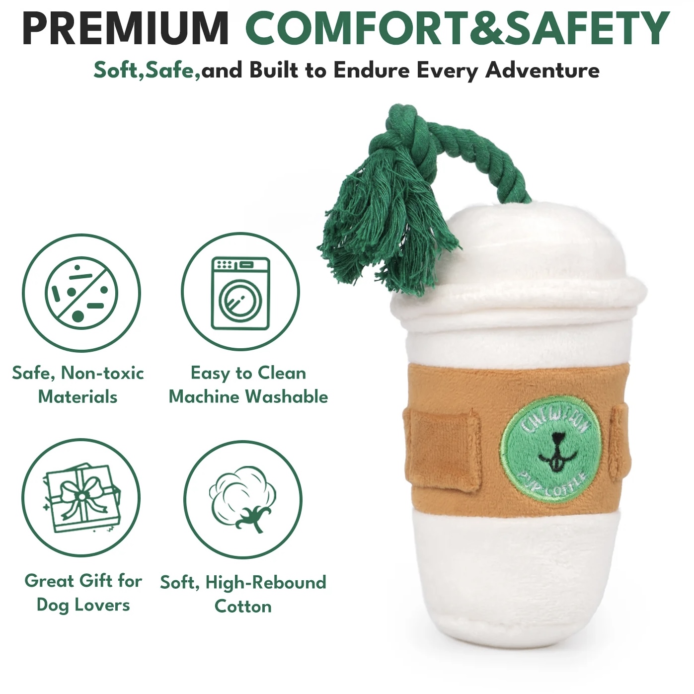 Chewffon Interaktivní hračka pro psy Pupcoffee