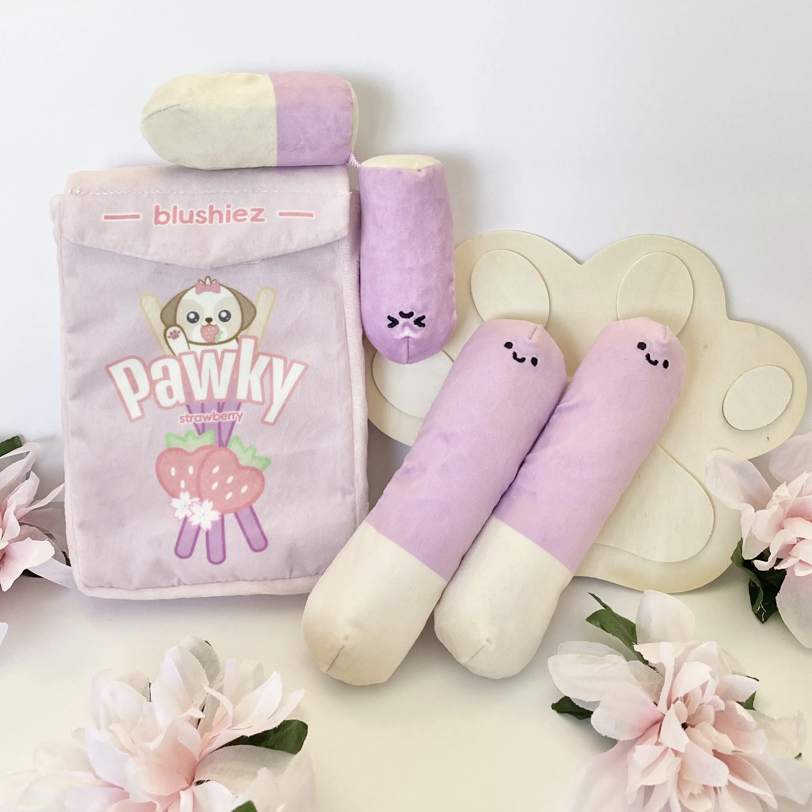 Blushiez Interaktivní hračka pro psy Jahodové pawky