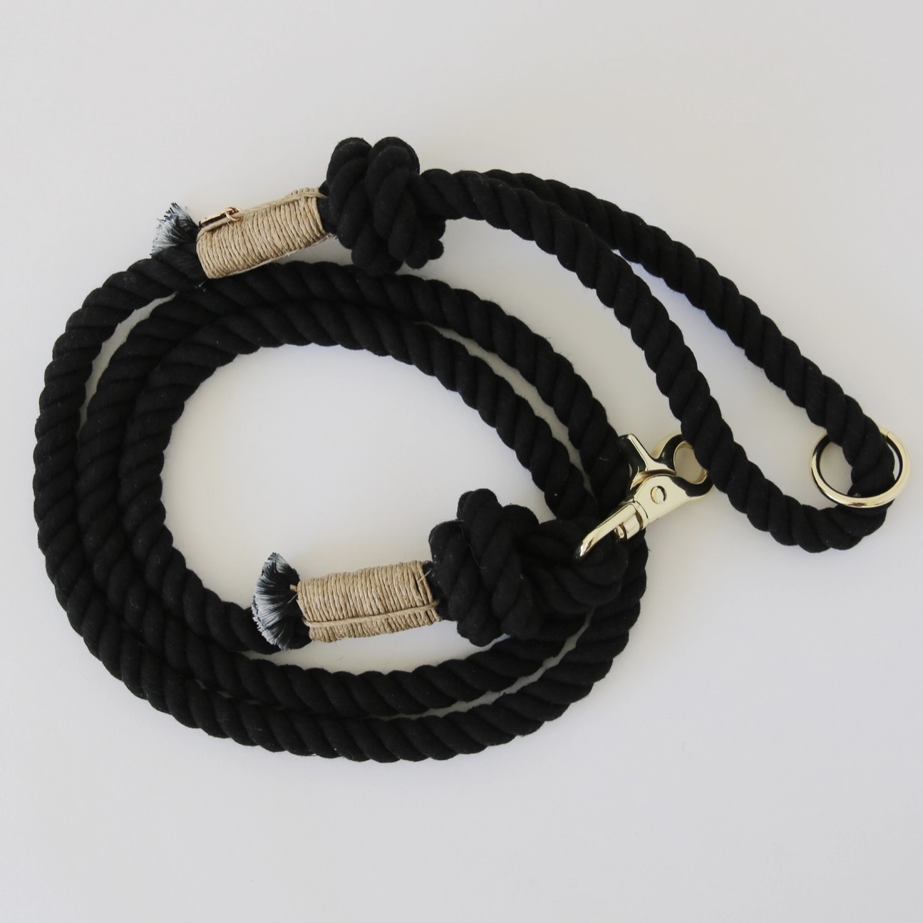 Furlou Nastavitelné vodítko pro psa provazové midnight black