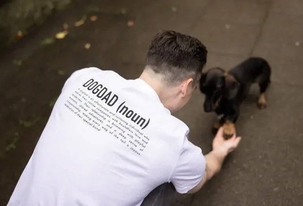 Lieblingspfote Dogdad (noun) tričko bílé