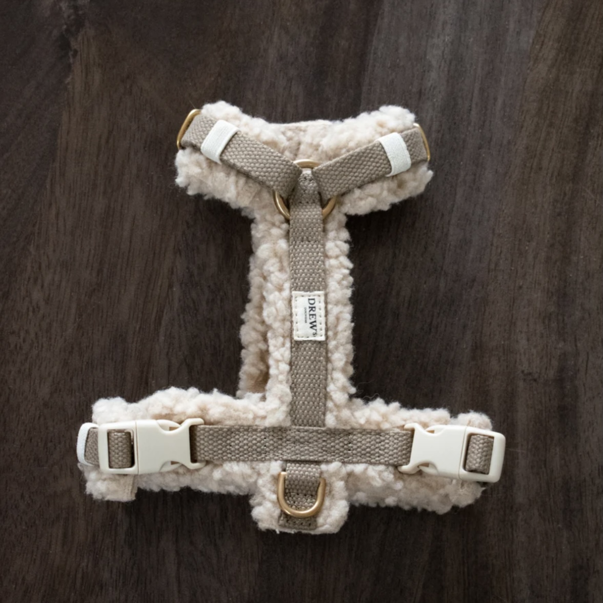 Drew’s Dogwear Postroj pro psa Teddy béžový