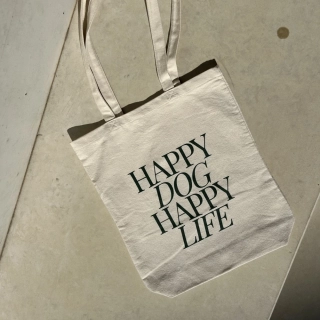 Happy dog Happy life taška Tote bag