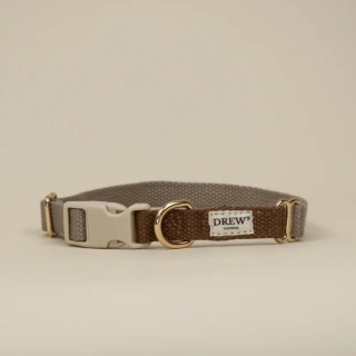 Drew’s Dogwear Cortado obojek pro psa béžovo hnědý