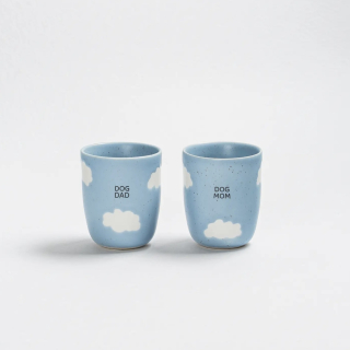 Egg back home Set 2 hrnků cloud Dogdad a Dogmom