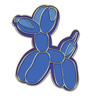 Furei Charms na obojek pro psy Balloon pes modrý
