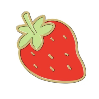 Furei Charms na obojek pro psy Jahoda