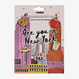 Furei Charms na obojek pro psy NYC Dad set
