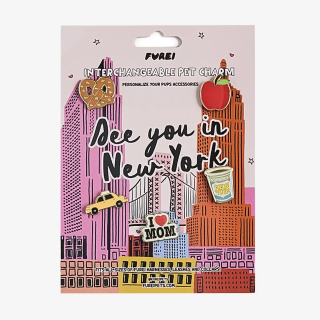 Furei Charms na obojek pro psy NYC Mom set