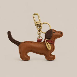  Drew’s Dogwear Přívěsek jezevčíka na kabelku bordeaux